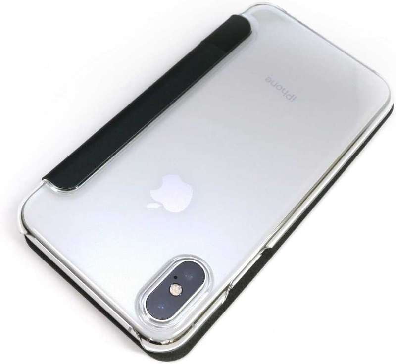 MUVIT MV15031i58 iPhone Xs/X Case, Folio Style, Folio Case, Classic Black, 5.8-Inch iPhone Cover, Wi