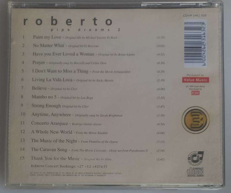 Roberto - Pipe dreams 2 (cd)