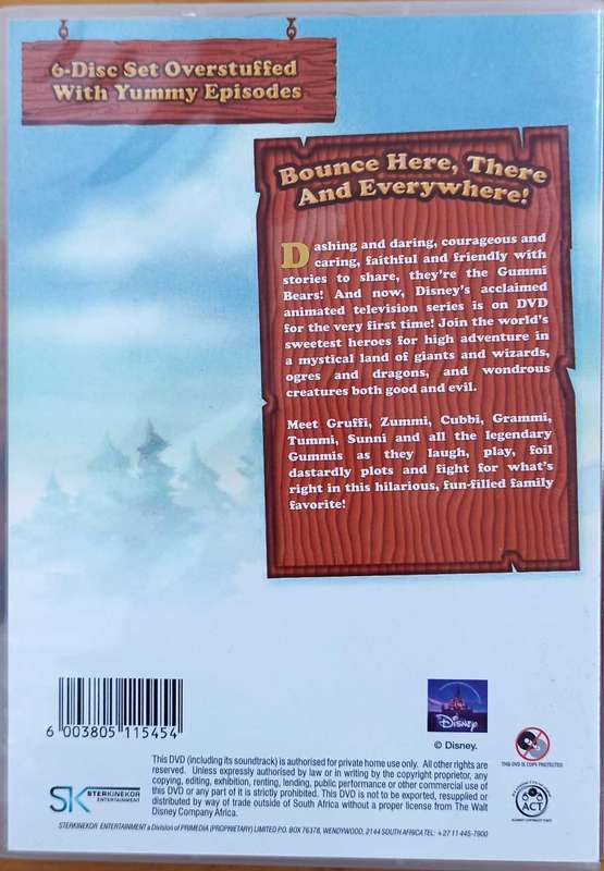 Adventures of the Gummi Bears 6 Disc DVD Set