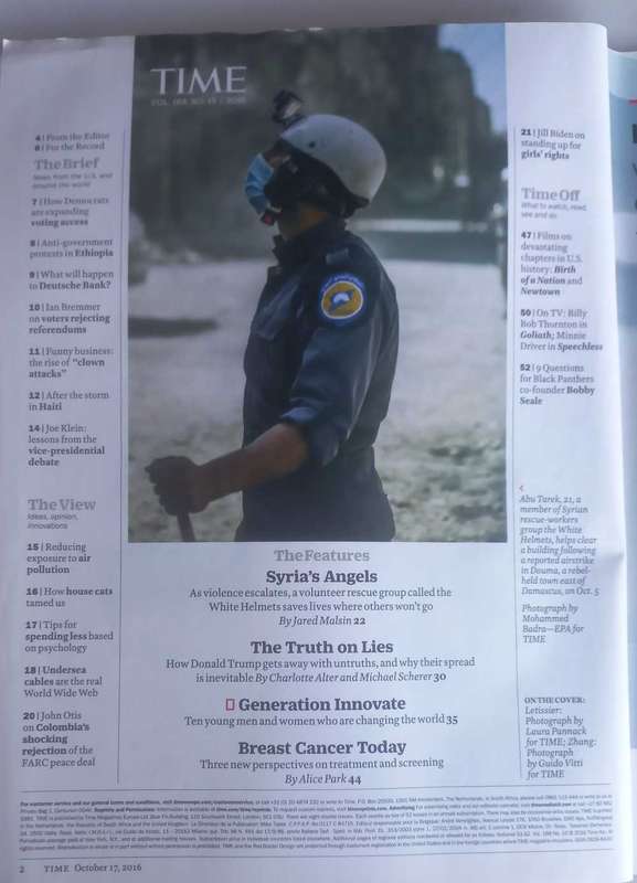 Time magazine October 17, 2016