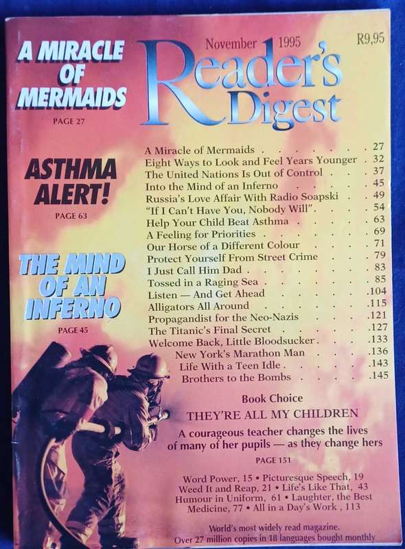 Reader's digest magazine November 1995