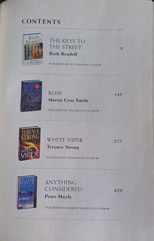 Reader`s digest condensed book: They keys to the street, Rose, White viper