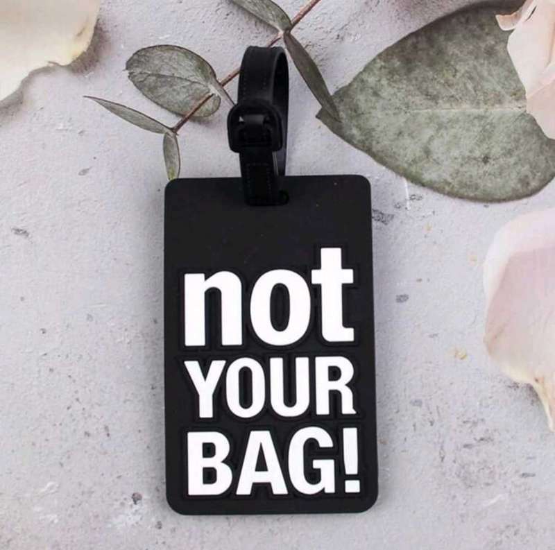 PVC Luggage Tag Identifier Card Holder Label Travel Bag Tag, 3 Pack