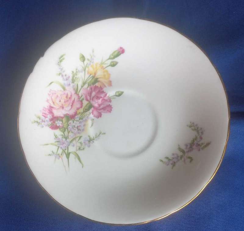 Delphine bone china cup and saucer