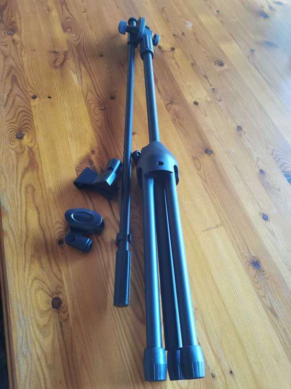 Tripods and photographic umbrella