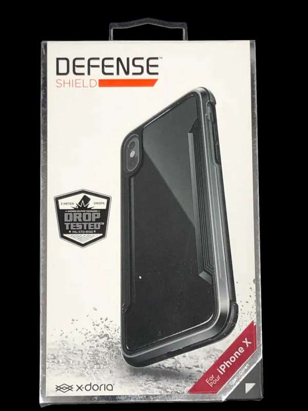 X-Doria Defense Shield iPhone X Military Protective Case Cover Black & Clear