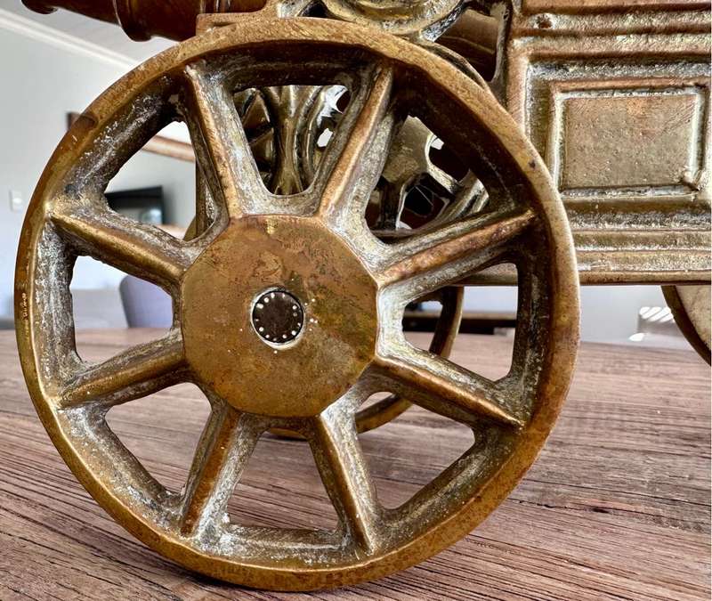 Large Brass Canon (46cm & 6.6kg)
