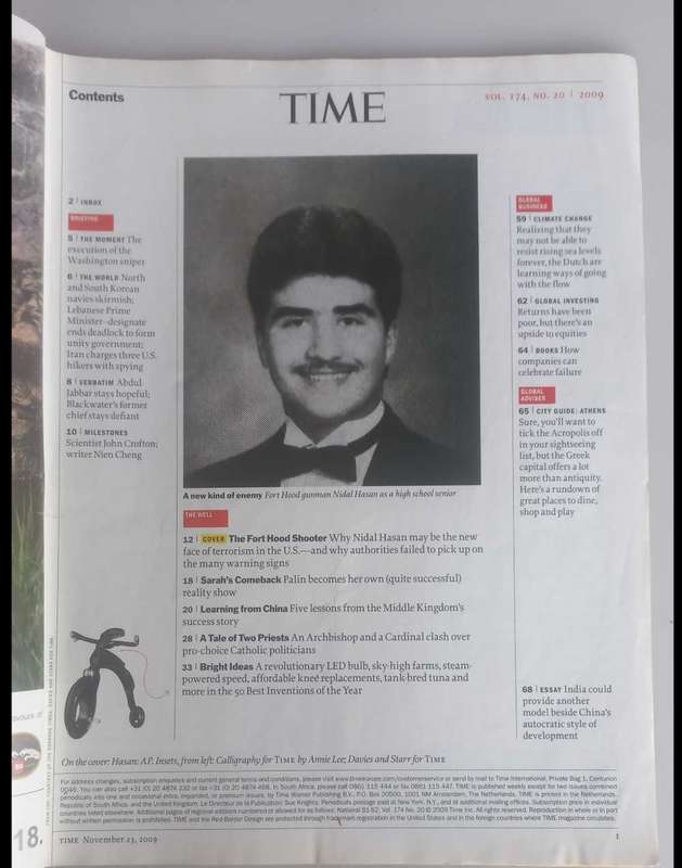 Time magazine November 23, 2009