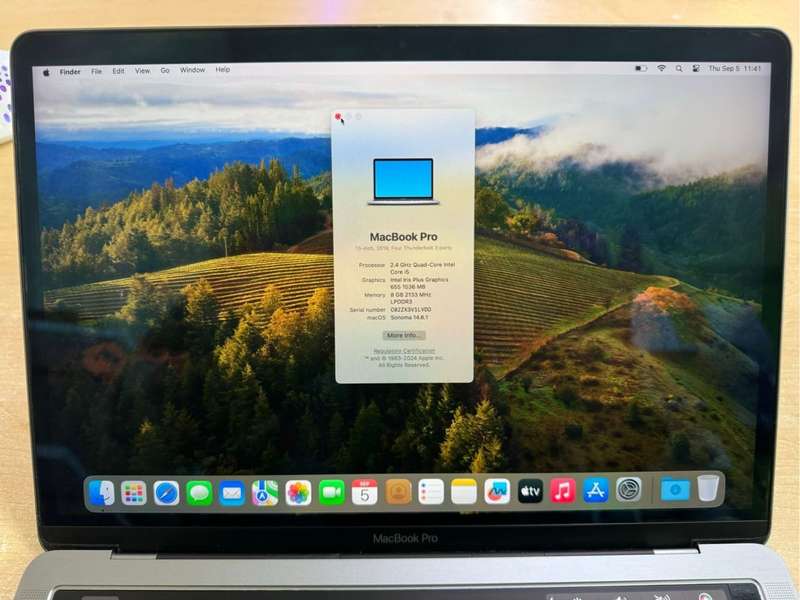 MacBook Pro (13-inch, 2019, Two Thunderbolt 3 ports) i5 |  8GB | 512GB Mac SSD Touchbar - A/B -Grade