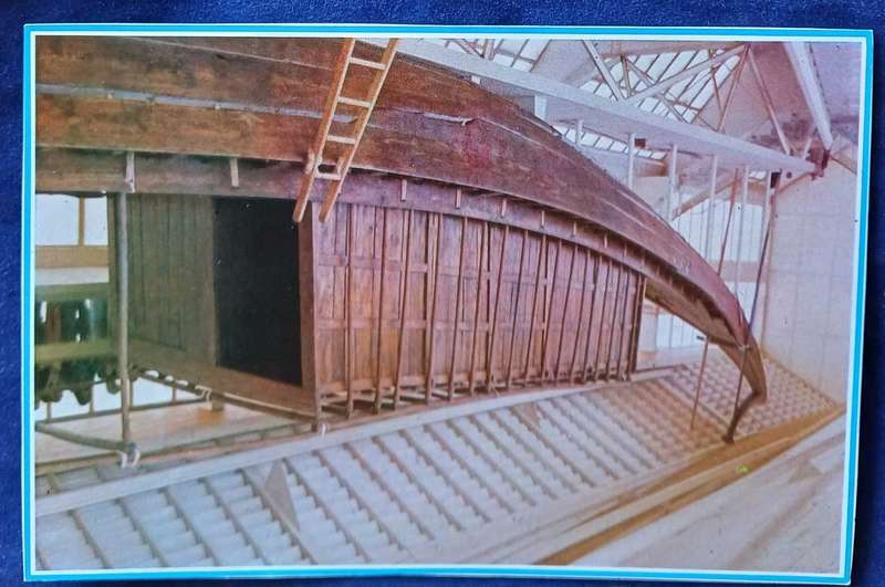 Wonderful boat used by Cheops postcard