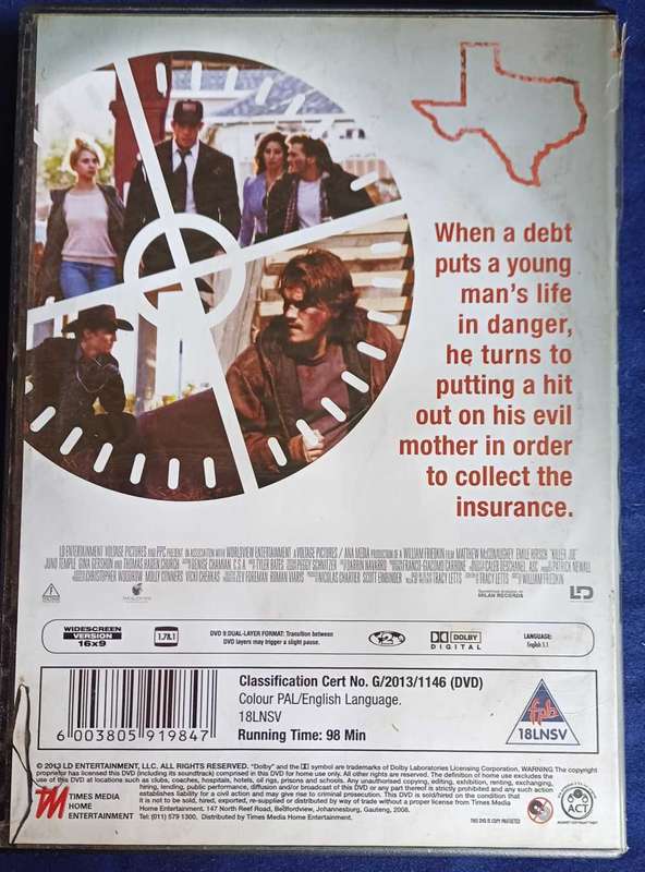 Killer Joe dvd