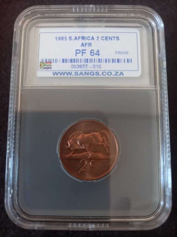 THE POPULAR 1965 GRADED PROOF SET.  PF64