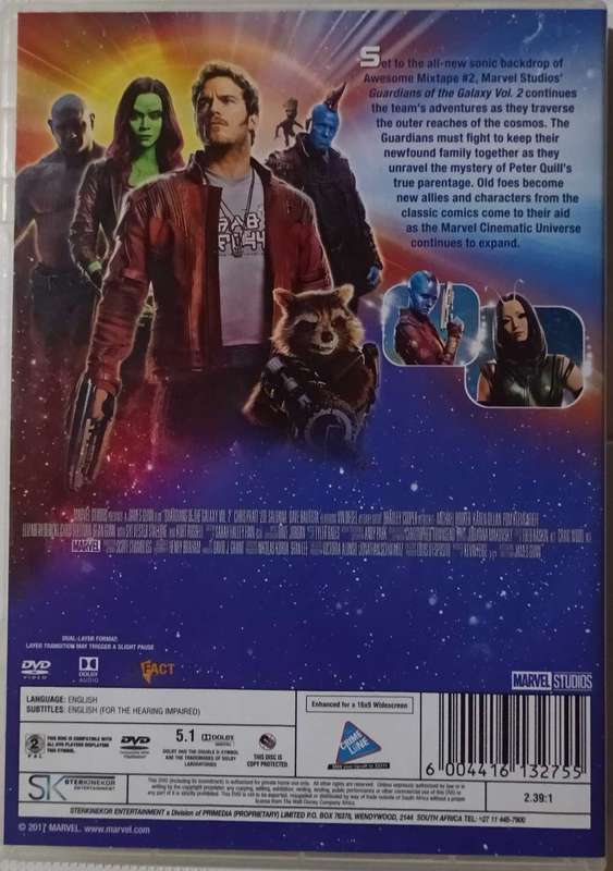 Guardians of the Galaxy VOL. 2 (DVD Movie)