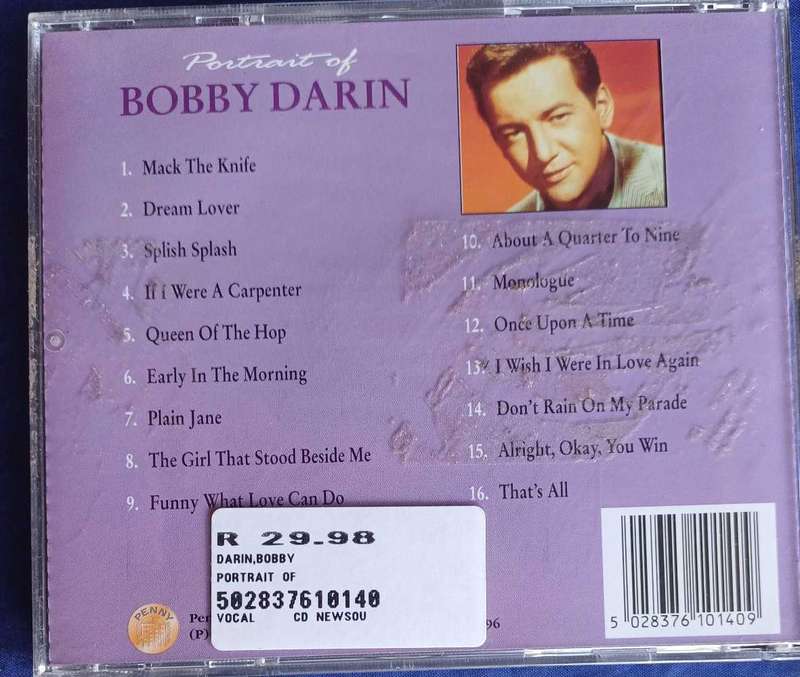 Portrait of Bobby Darin cd