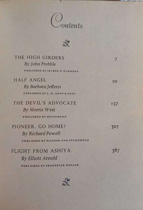 Reader`s digest condensed book: The high girders, Half angel, The devil`s advocate