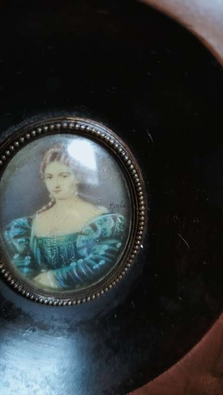 Antique Miniature Portrait Painting