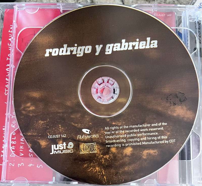 Rodrigo y Gabriela CD and DVD (CDJUST142)