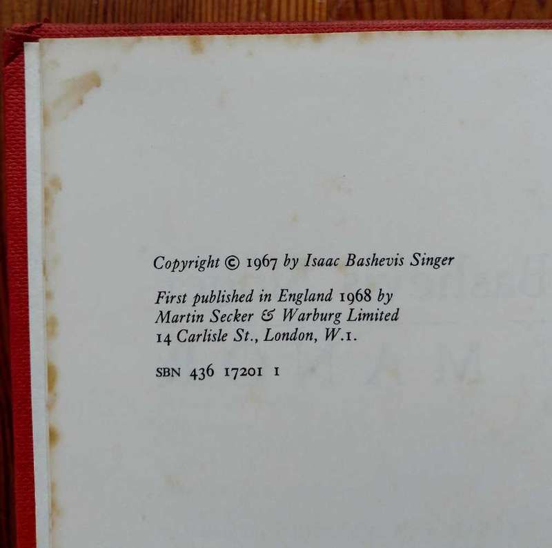 The Manor by Isaac Bashevis Singer