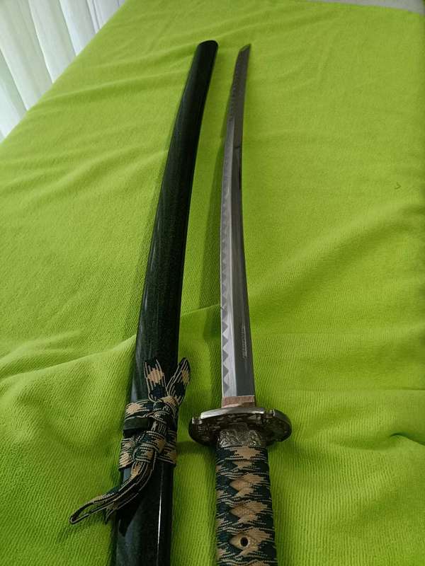 Green Samurai katana