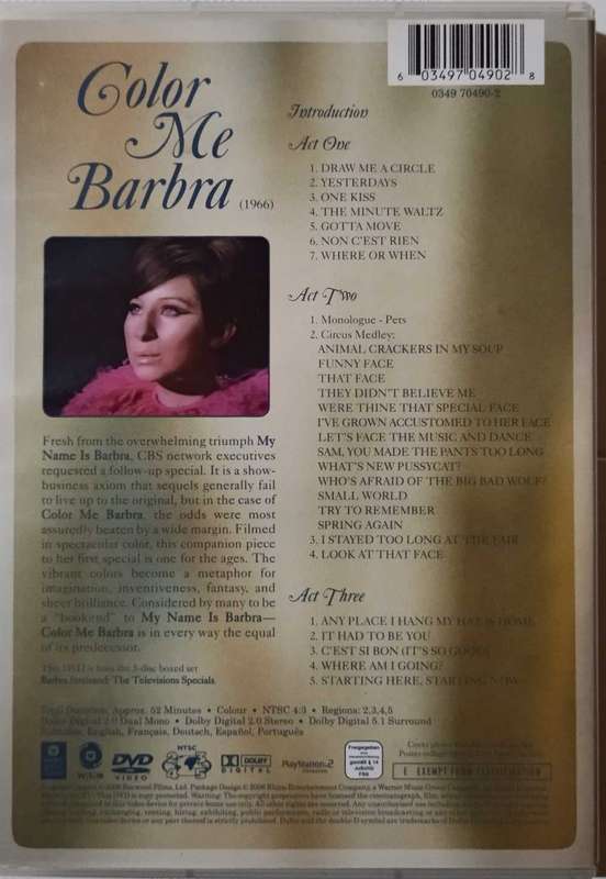 Barbra Streisand - Color Me Barbra DVD