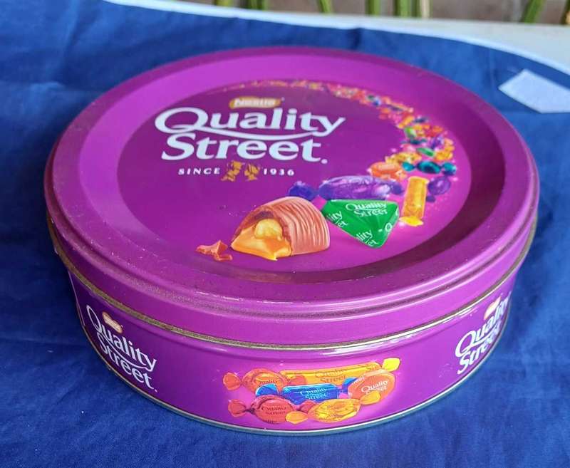 Quality street tin