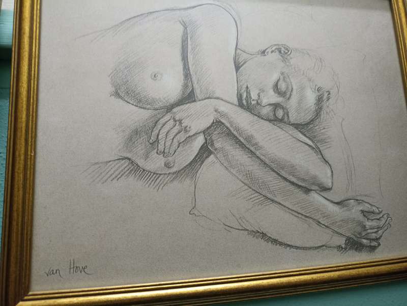 Francine Von Hove pencil sketches
