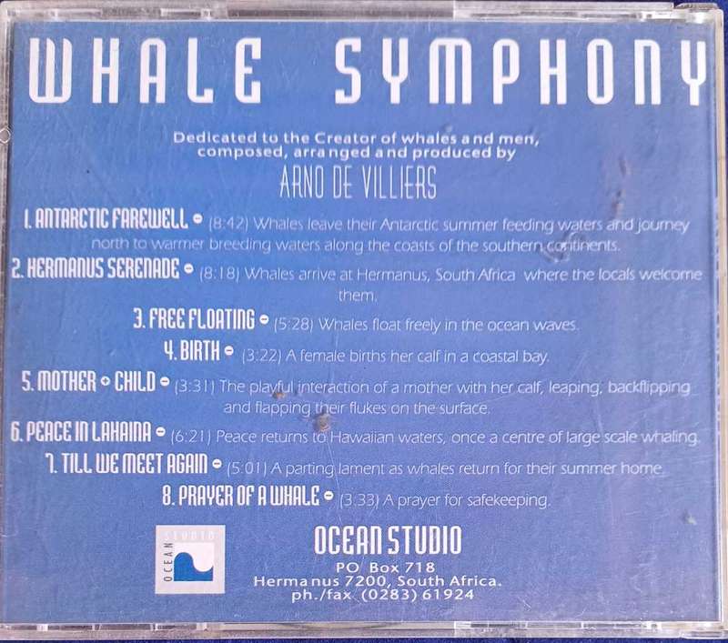 Whale symphony - Arno de Villiers cd