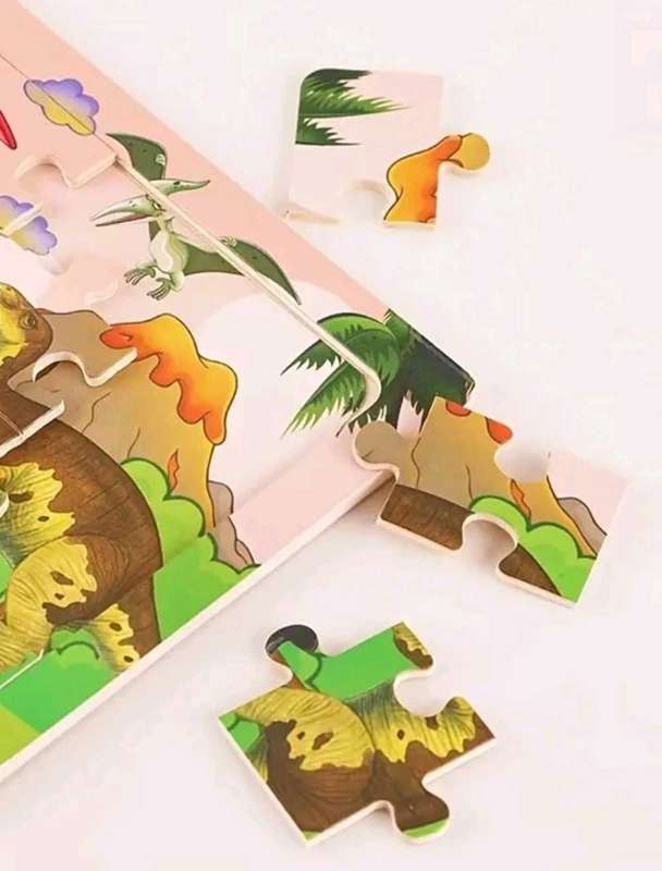 Wooden Jigsaw Puzzles for Kids 3-5  30-Piece Educational Puzzles for Toddlers, Boys & Girls