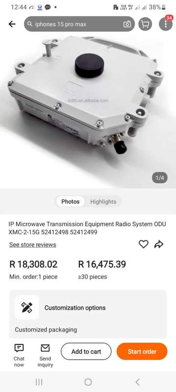 Huawei Enterprise Microwave Outdoor Unit ODU 728MHz 15228MHz15353MHz RTN XMC 15G-2