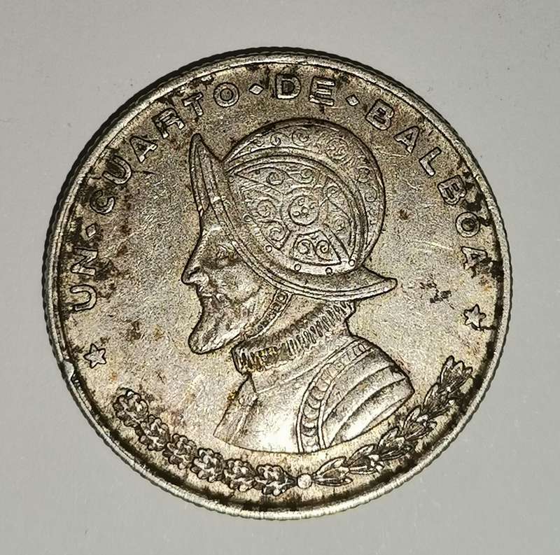1961 Silver Panama  1/4 Balboa