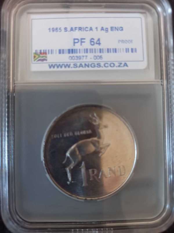 THE POPULAR 1965 GRADED PROOF SET.  PF64