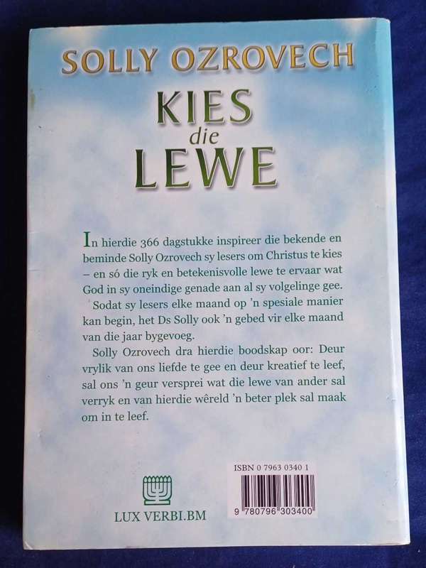 Kies die lewe deur Solly Ozrovech