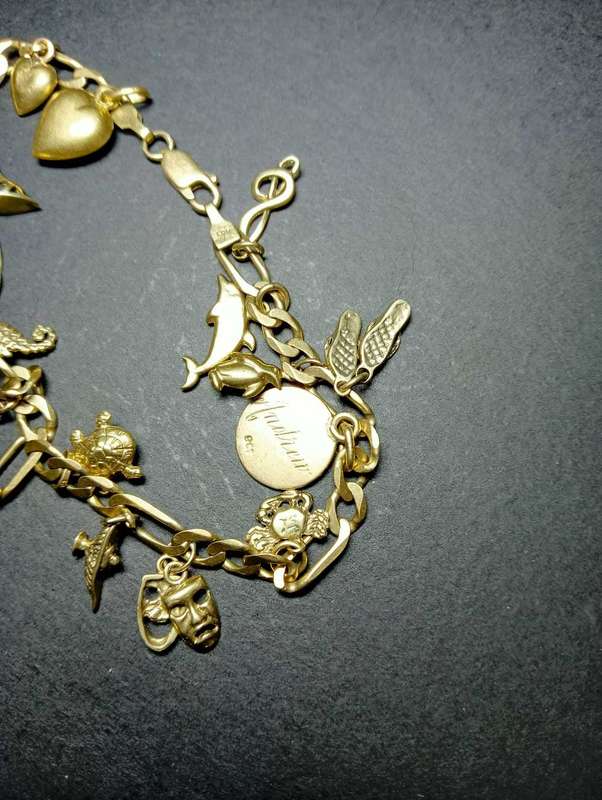 9ct Gold Charm Bracelet