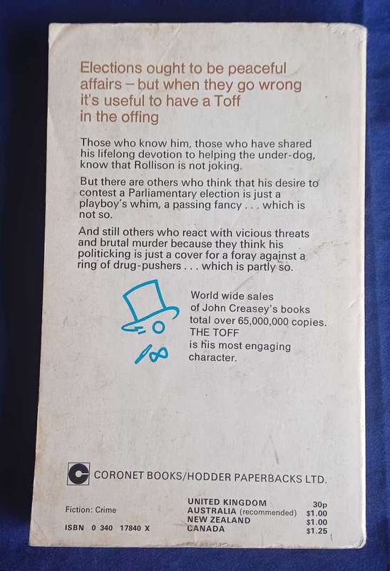 Vote for the toff by John Creasey