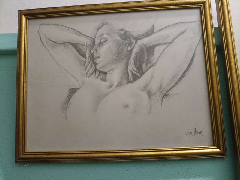 Francine Von Hove pencil sketches