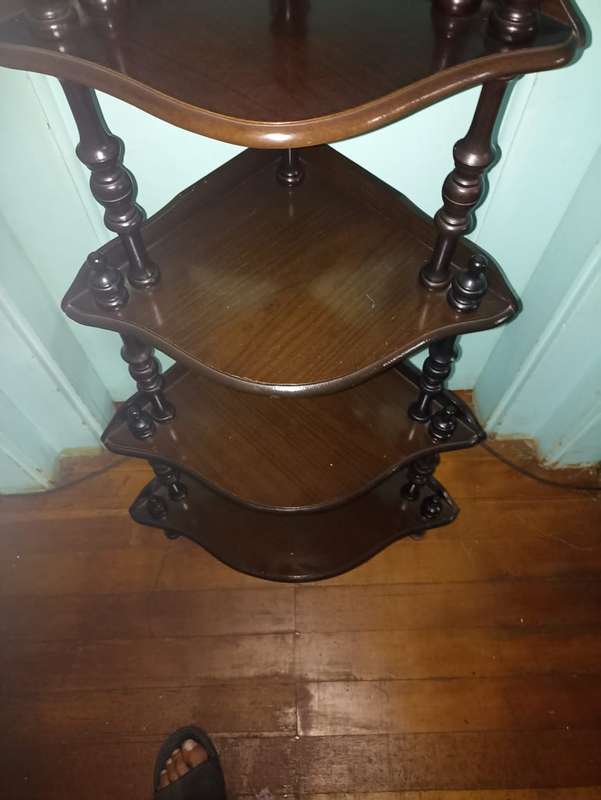 Vintage corner wooden table