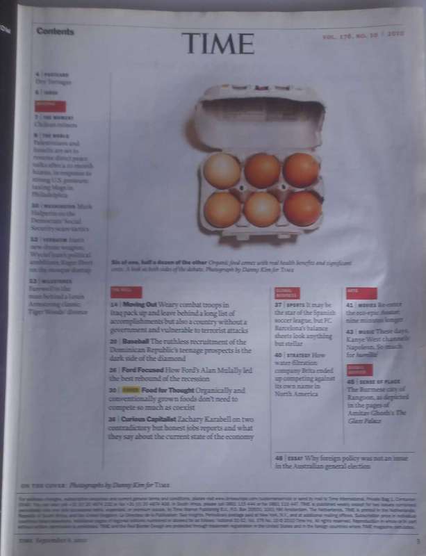 Time magazine September 6, 2010