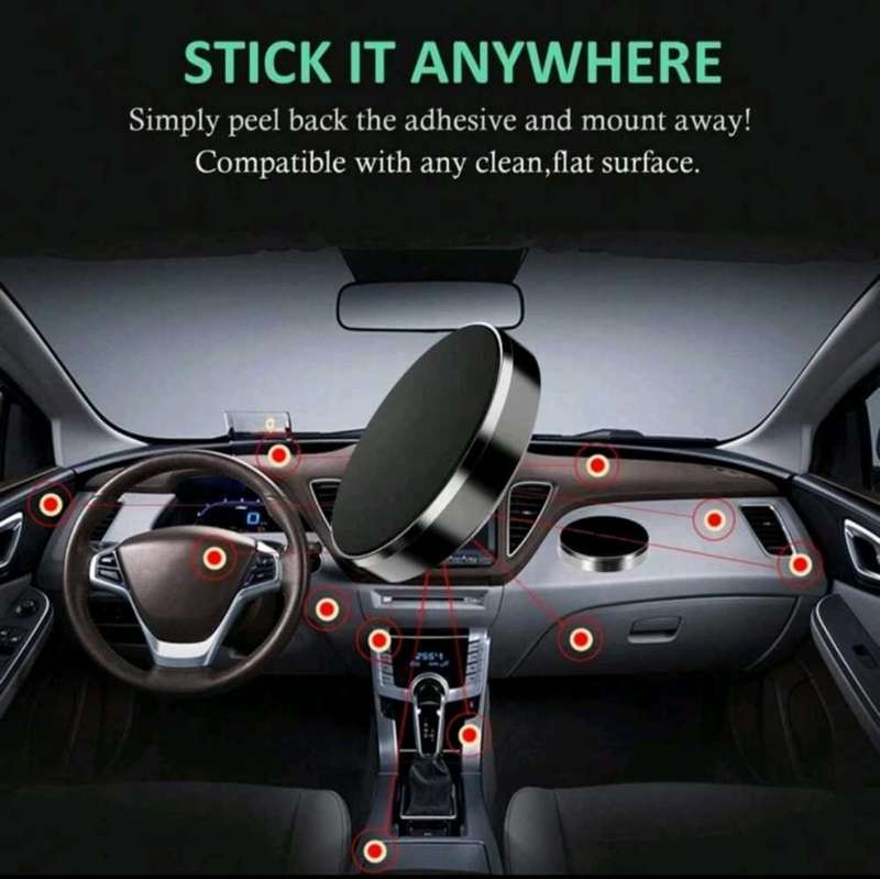 Phone Support Self-adhesive Non-scratching Compact Magnetic Car Dash Mobile Phone Holder for ATV