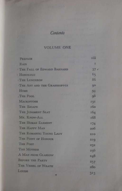 The world over by W Somerset Maugham volume one