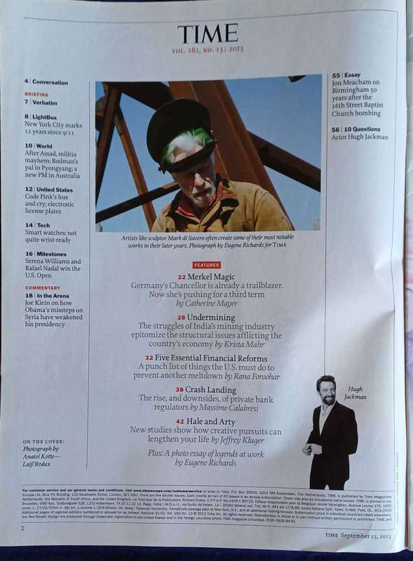 Time magazine September 23, 2013
