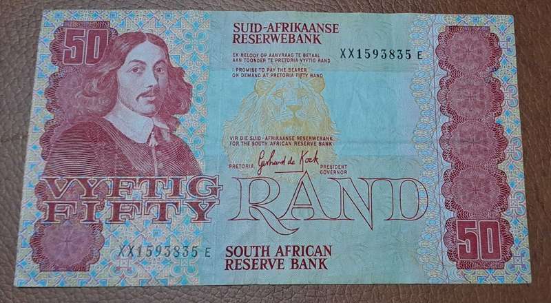 Vyftig Rand *XX Replacement GPC de Kock XX1593835E