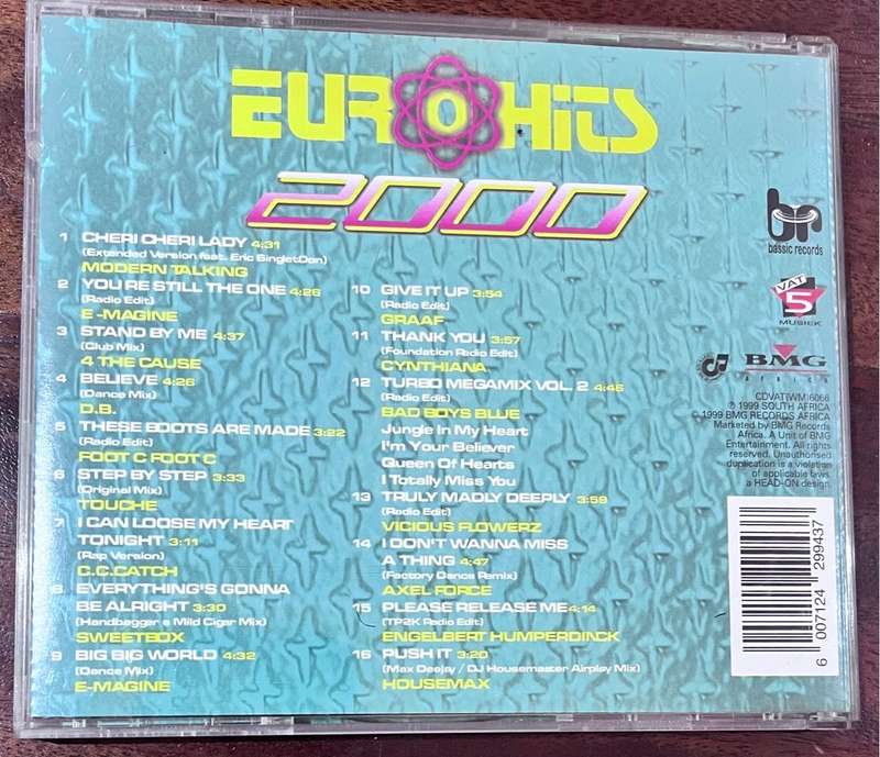 Euro Hits 2000 - CDVAT(WM)6066