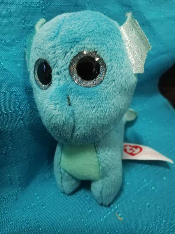 TY Beanie Boo Neptune Blue Seahorse. McDonald's 2020. Collectable Happy Meal Toy. 11cm.