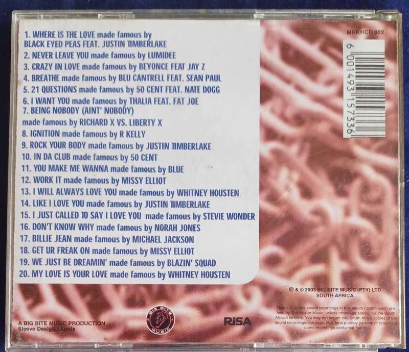 Massive R&B and karaoke hits vol 2 (2cd)