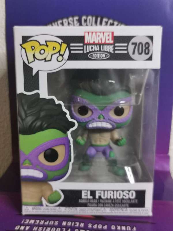 The Hulk funko pop, as a mucho Libre