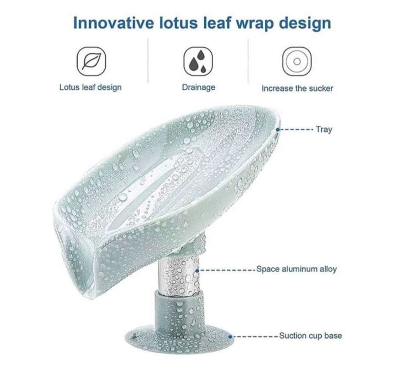 2pcs No-Drill Suction Cup Soap Shelf | Wall-Mounted Drainable Storage Rack for Bathroom & Kitchen
