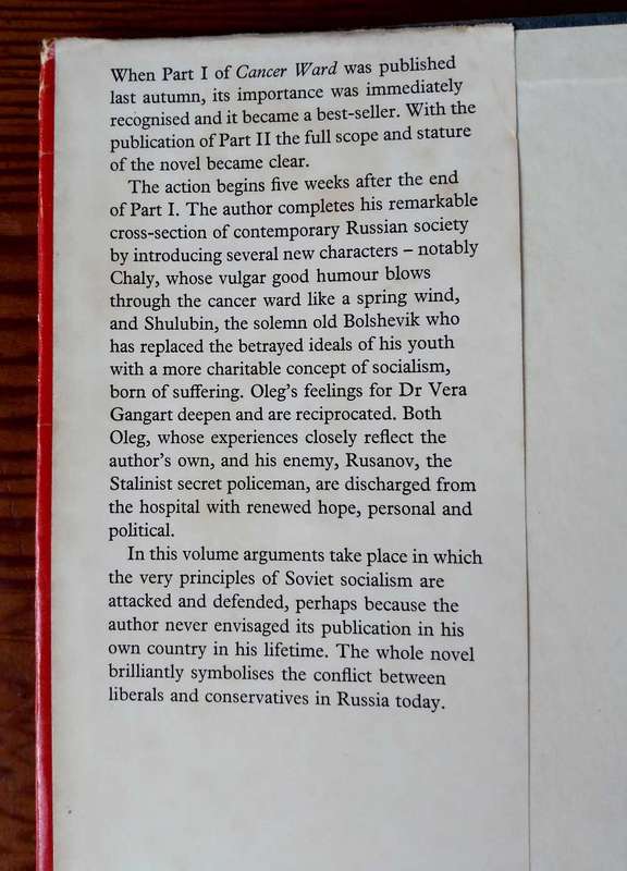 Cancer Ward, Part Two by Alexander Solzhenitsyn