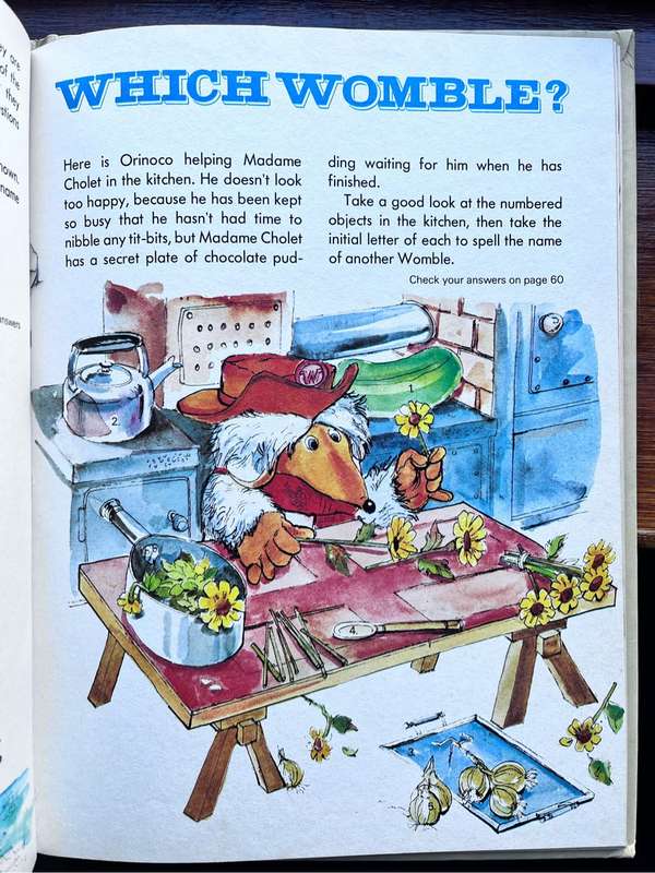 The Wombles Annual 1978 - hardcover vintage book