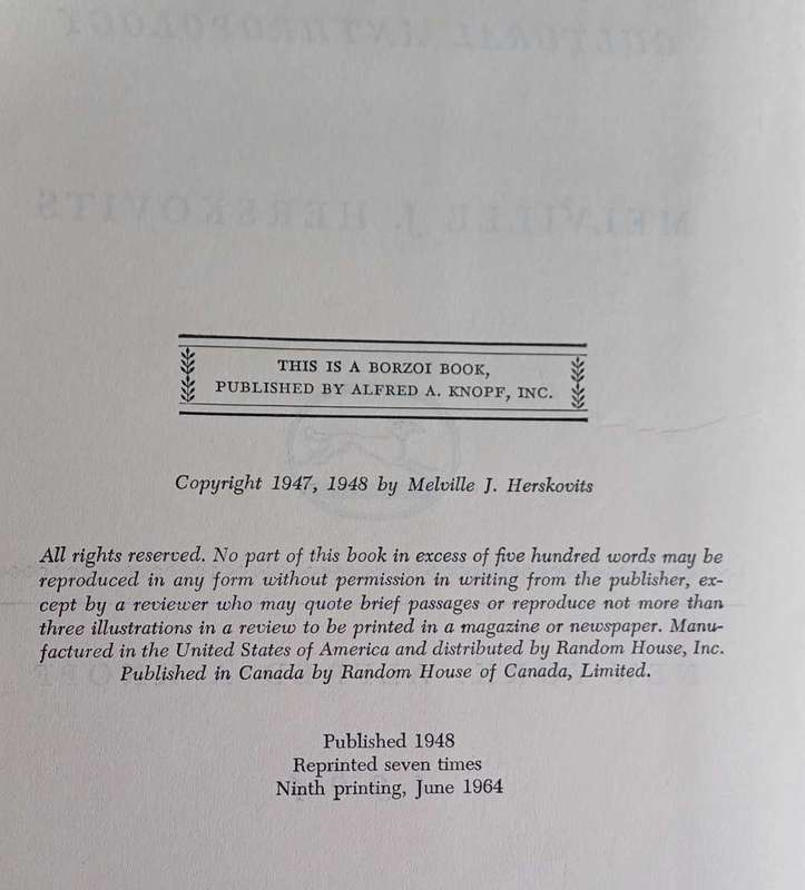Man and his works by Melville J Herskovits