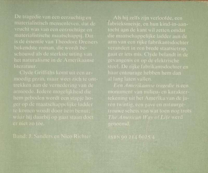 Een Amerikaanse tragedie by Theodore Dreiser